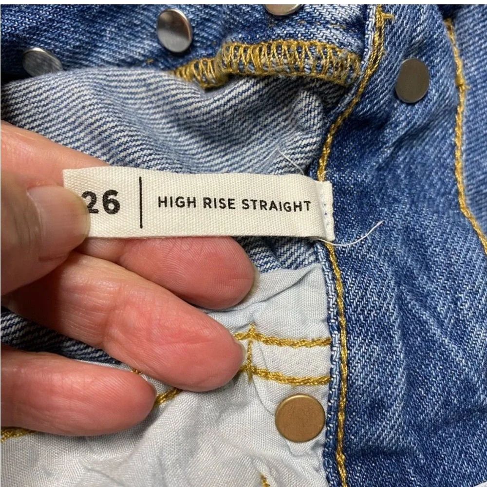 PACSUN High Rise Straight Button Fly Jeans - Picture 6 of 9